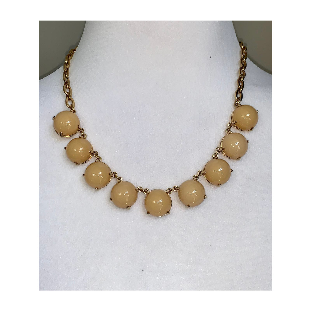 J. Crew Gold Plated Cabochon Statement Necklace NWOT